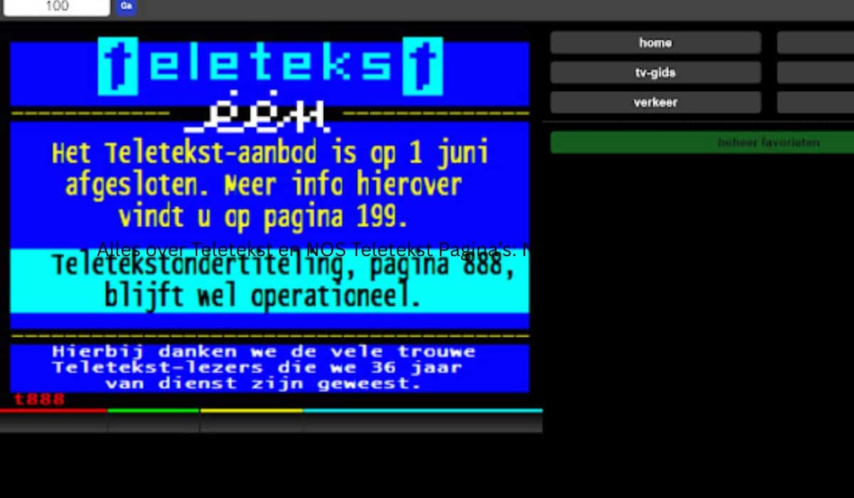 Je bekijkt nu Alles over Teletekst en NOS Teletekst Pagina’s: Nieuws, Sport en Updates
