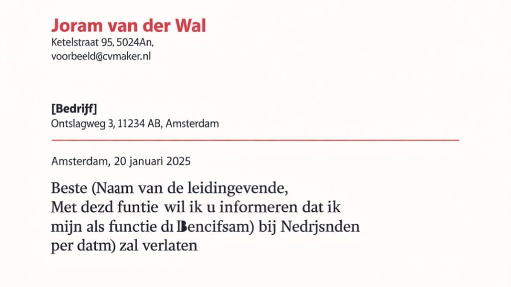 Ontslagbrief 