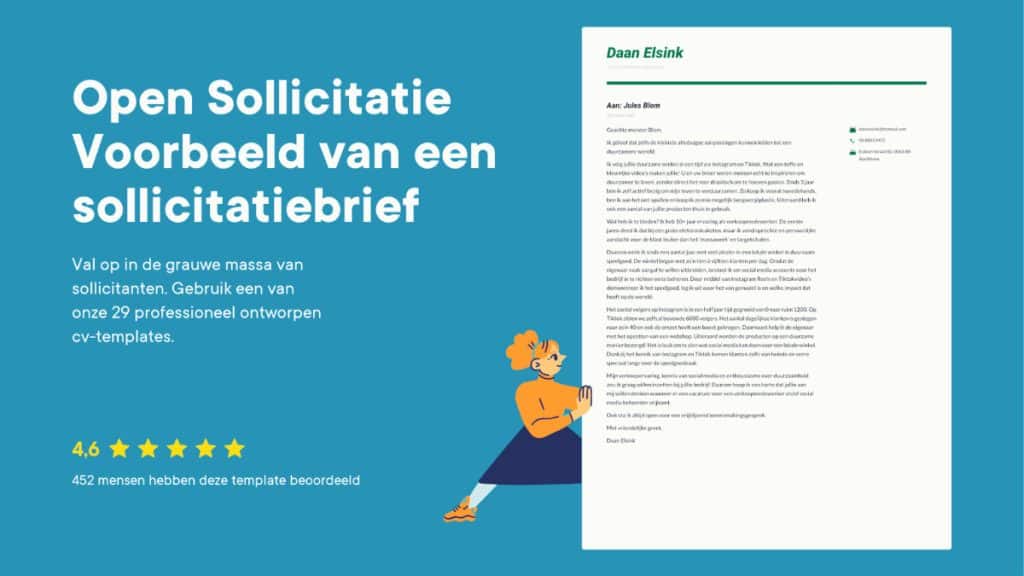 Open sollicitatie brief