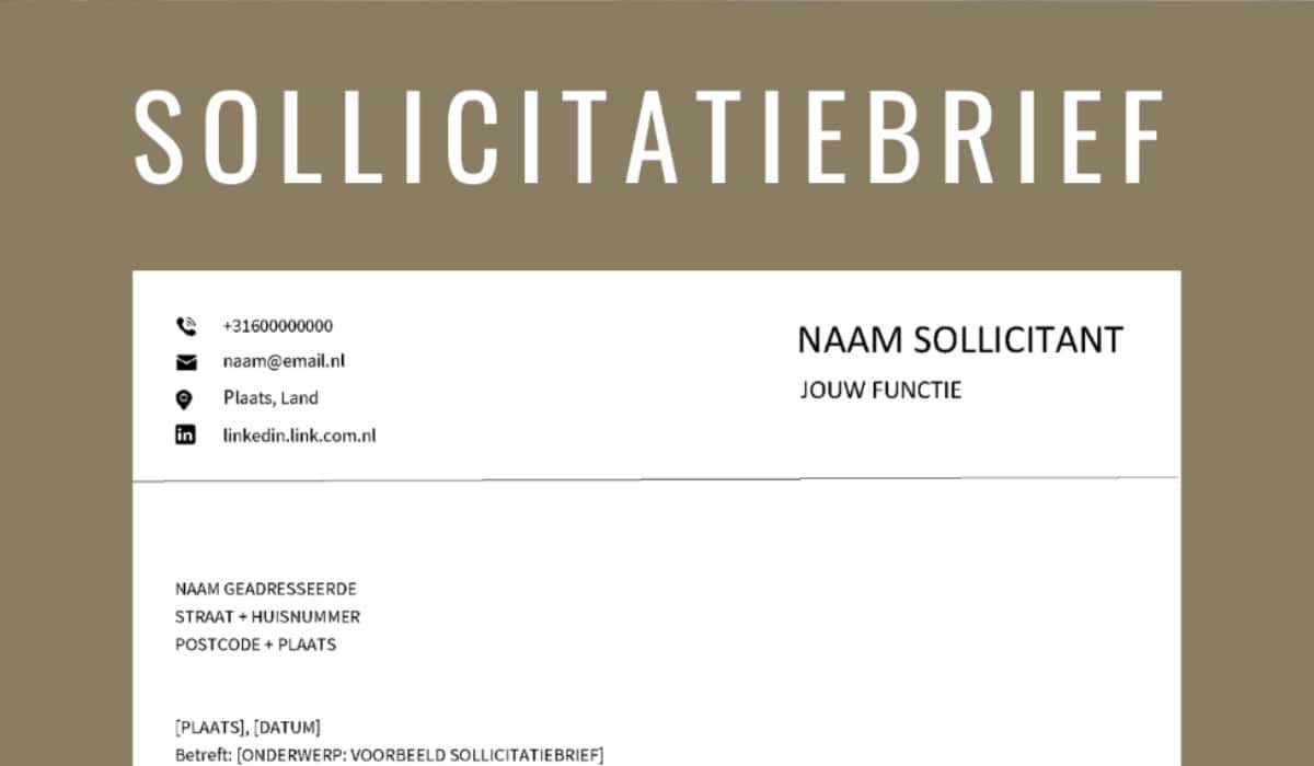 Je bekijkt nu Sollicitatiebrief schrijven: de eerste stap naar een nieuwe baan